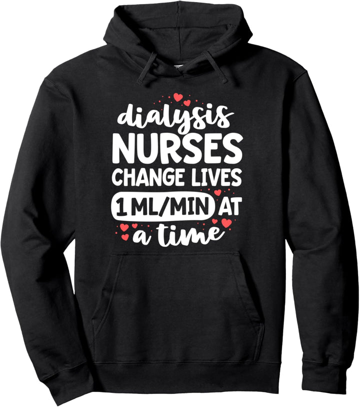 Nephrology Nursing Dialysis Nurse Gifts For Women Kidney RN Pullover Hoodie