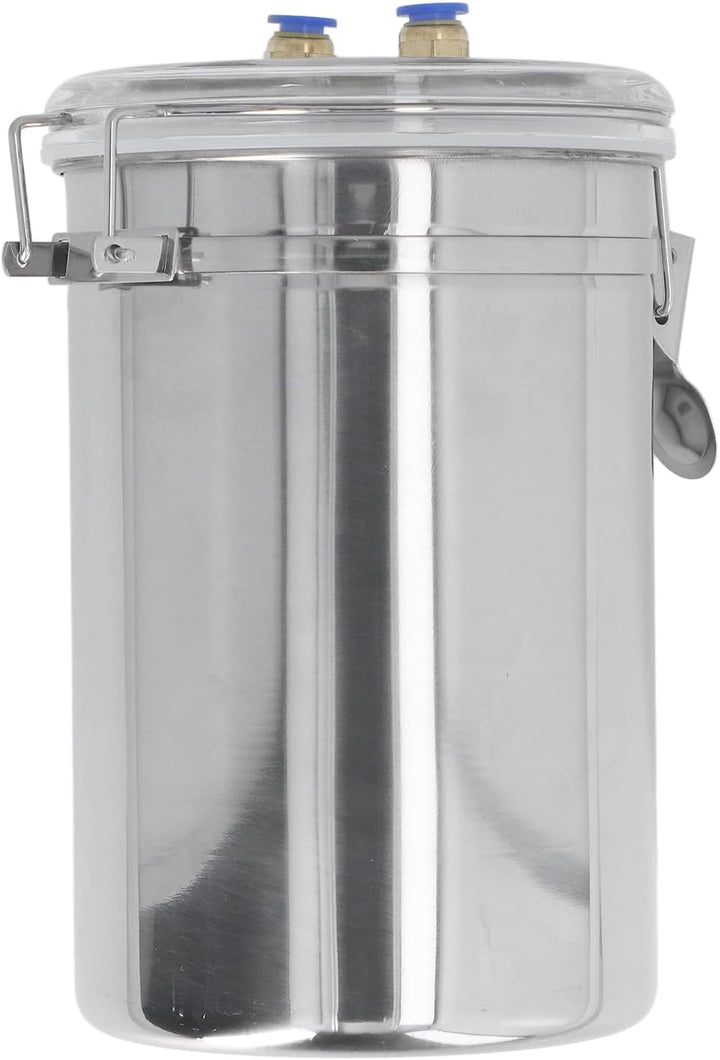 2L Milchmaschine Manueller Ziegenmelker Edelstahlflasche Tragbares Melkset, Ziegenmelkmaschine für M