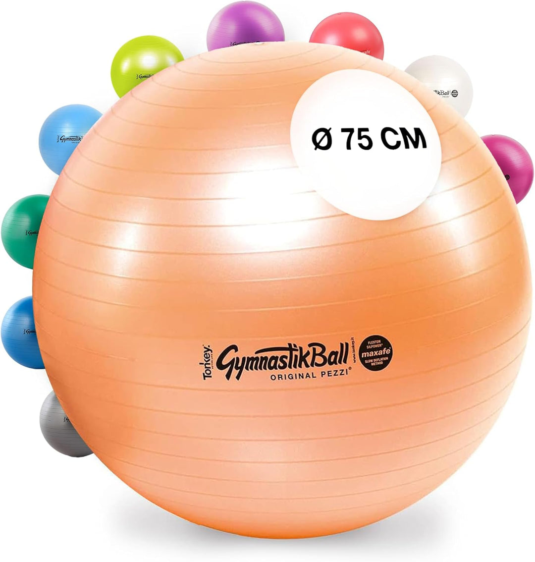 ATC Handels GmbH PEZZIBALL MAXAFE Gymnastikball 42, 53, 65, 75cm Farbe: Kupfer. 75 cm, Farbe: Kupfer