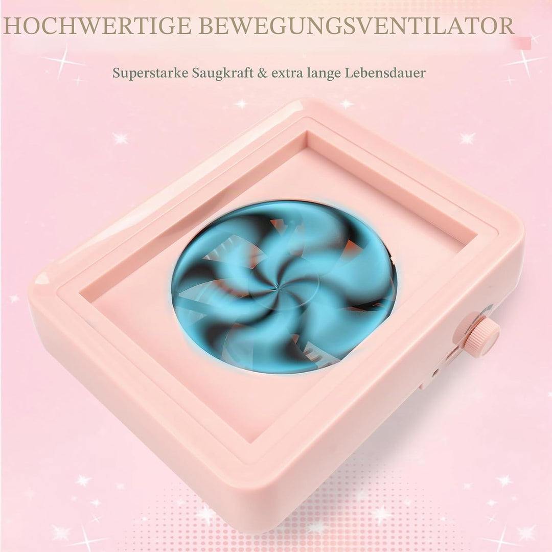 Staubabsaugung für Nägel mit Filter & Lampe，Professionelle nagelstaubsauger Nagel Staubabsaugung Sta