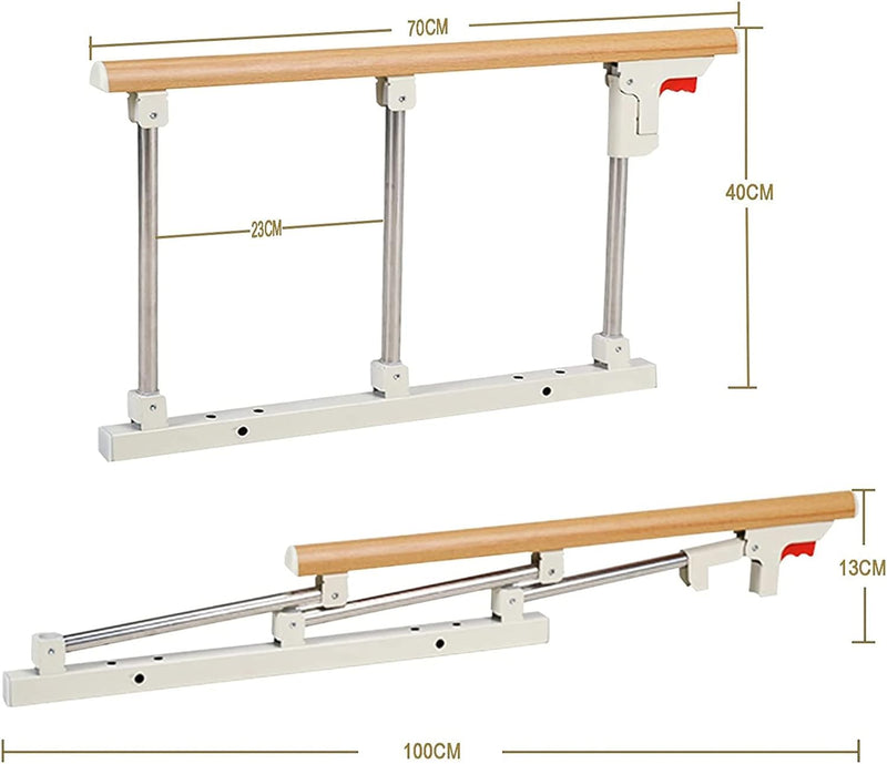 Faltbare Bettgitter-Sicherheits-Seitenschutz für ältere Menschen, Erwachsene unterstützen Griff Schu