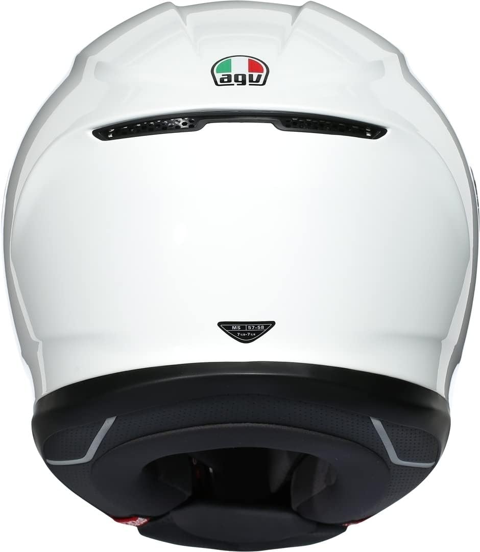 AGV Herren K6 Motorrad Helm XXL Weiss, XXL Weiss