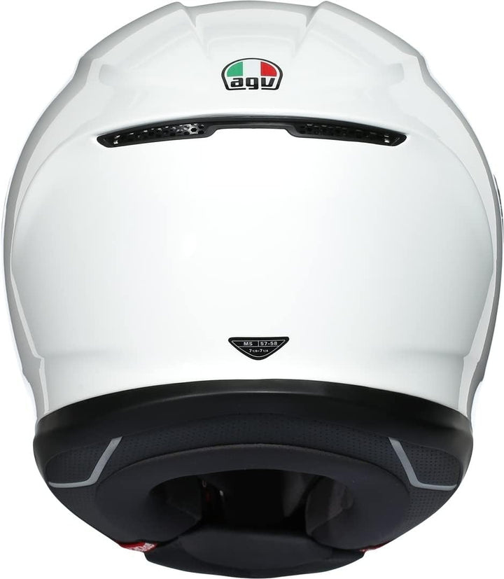 AGV Herren K6 Motorrad Helm XXL Weiss, XXL Weiss