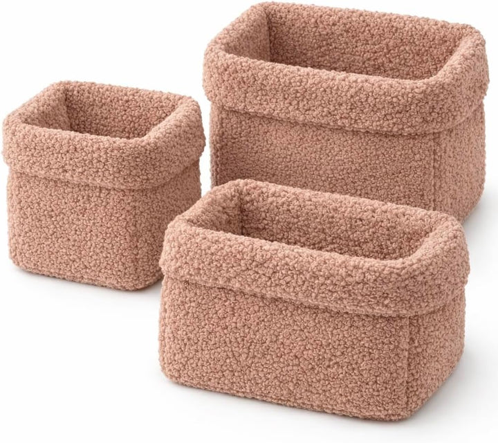 Aufbewahrungskorb Wickeltisch Baby, Körbchen Set 3 Stück, Organizer Wickelkommode, Utensilo Aufbewah