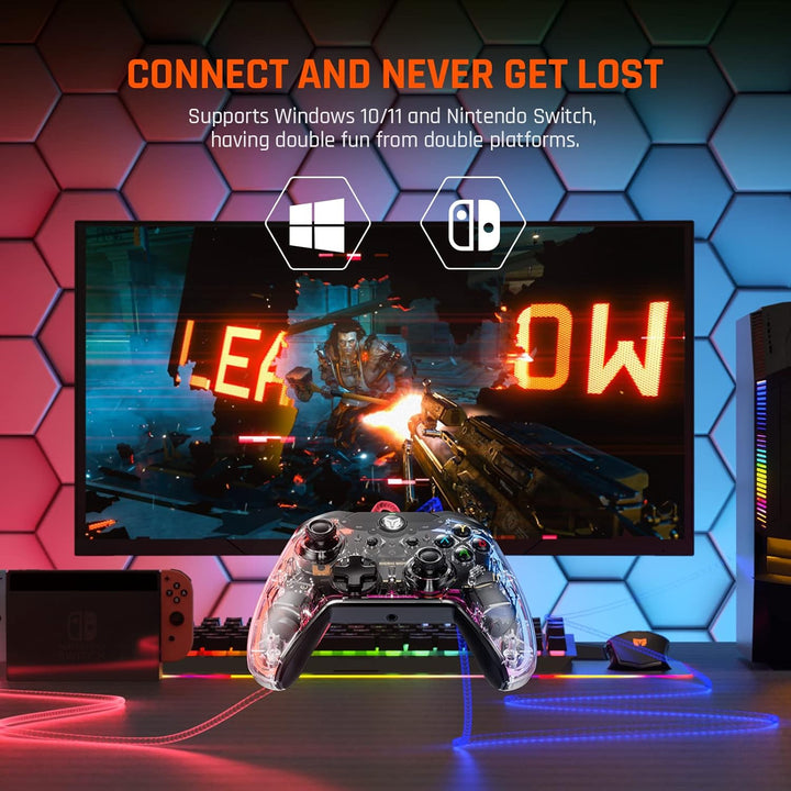Black Shark BIGBIG WON verdrahteter Controller für PC Gaming,Switch Controller mit 6-Achsen Gyro,Mak