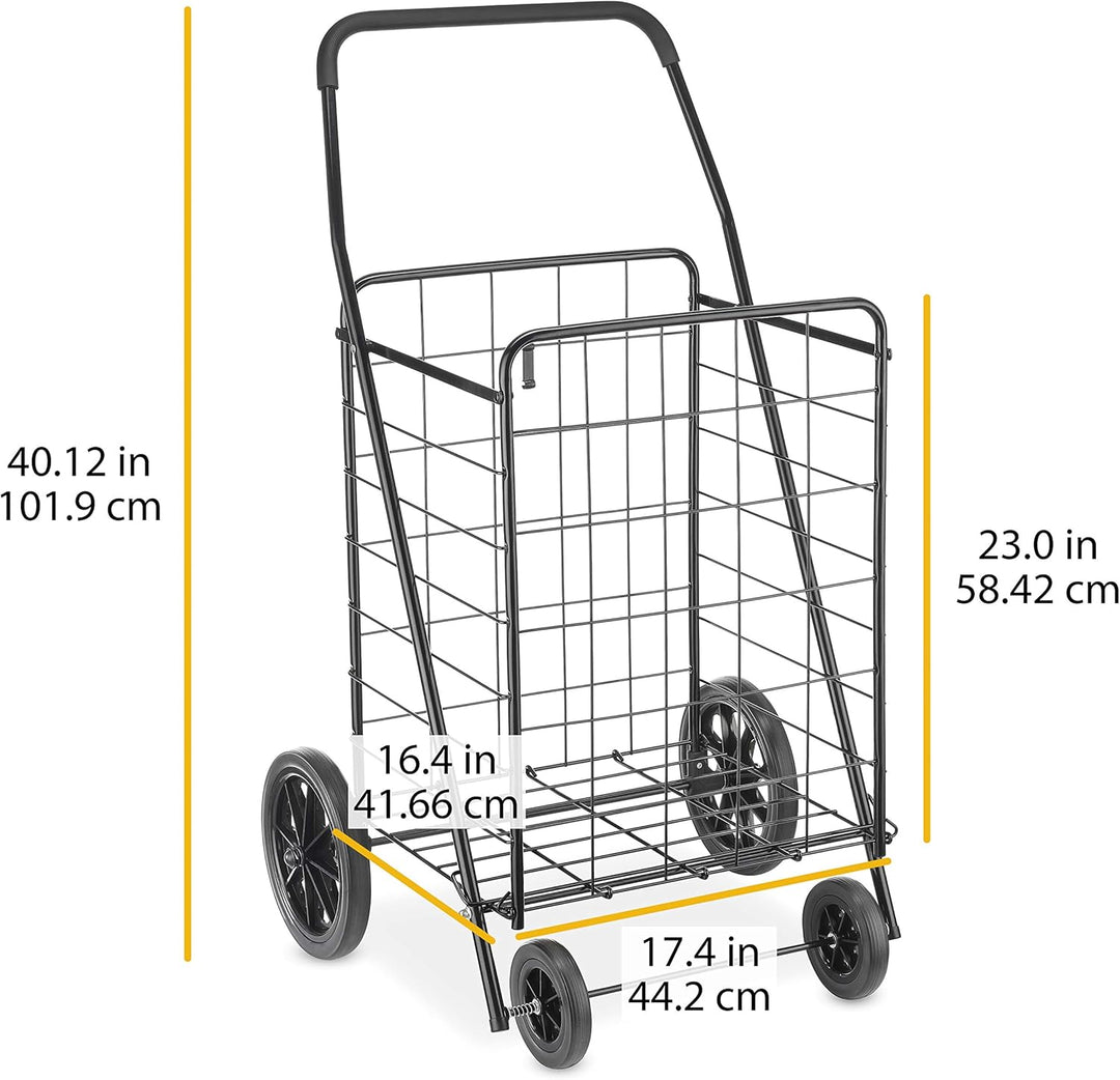 Whitmor 6318-2678 Deluxe Mehrzweck-Rollwagen, Schwarz, Extra Large, Deluxe