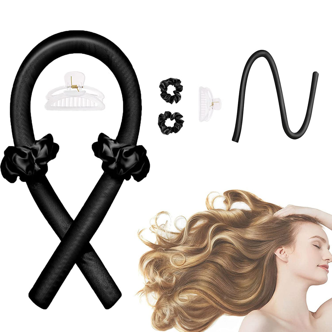CORATED Locken Ohne Hitze, Silk Heatless Curls Band Lockenwickler über Nacht, Hair Curler DIY Haare