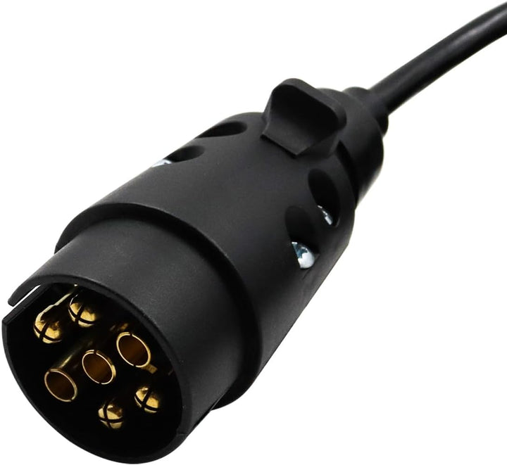 2,0m 7-Pin auf 7-Pin Adapter Stecker Anschluss Verlängerungskabel Spiralkabel Anhängerkabel Adapter