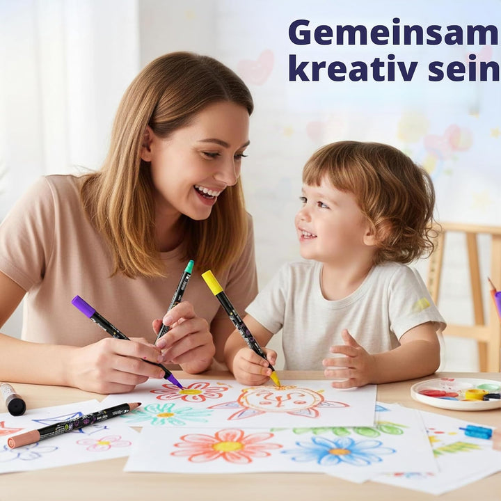 Desire Deluxe Acrylstifte zum Bemalen von Steinen, Keramik, Glas, Holz, Leinwand – Wasserbasierten,