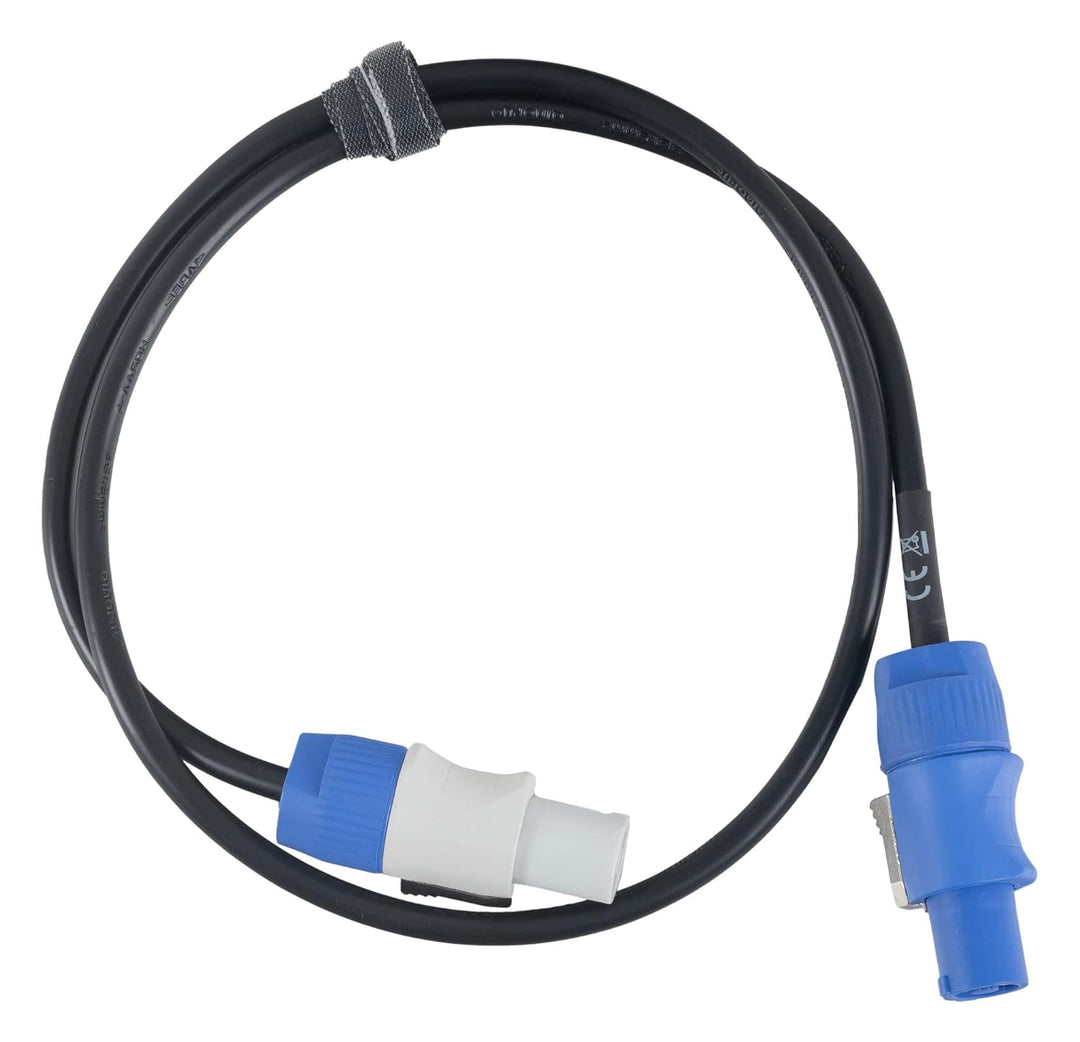 Pronomic Power Twist 1 Stromkabel Set - 2 Kabel zur Stromversorgung von Aktiv-Lautsprechern und Sche