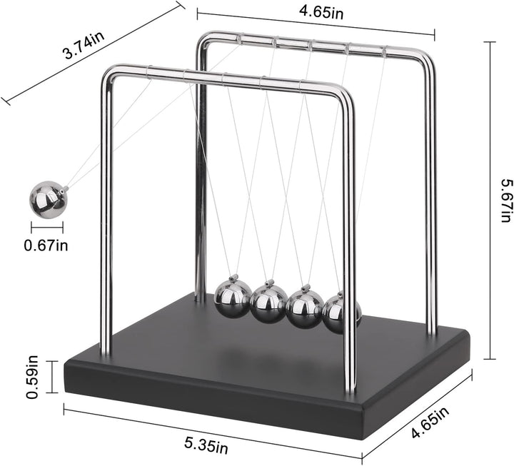 QLKUNLA Newtons Cradle Balance Balls Wissenschaft Physik Gadget Desktop Dekoration Kinetische Bewegu