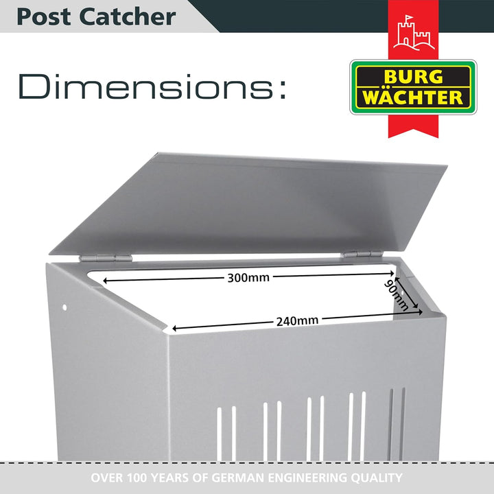Sterling MC06S Postfänger, Silber, 345 mm x 352 mm x 120 mm