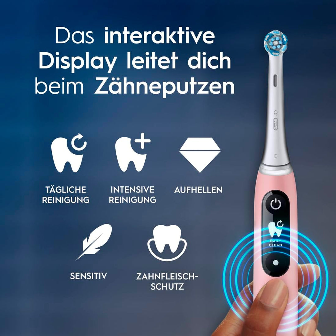 Oral-B iO Series 6 Sensitive Edition Elektrische Zahnbürste/Electric Toothbrush, 2 Aufsteckbürsten,