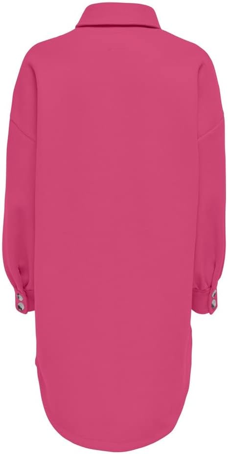 ONLY Damen Onltrillion L/S Ovrs Shacket PNT Noos Jacket XL Pink Flambé, XL Pink Flambé