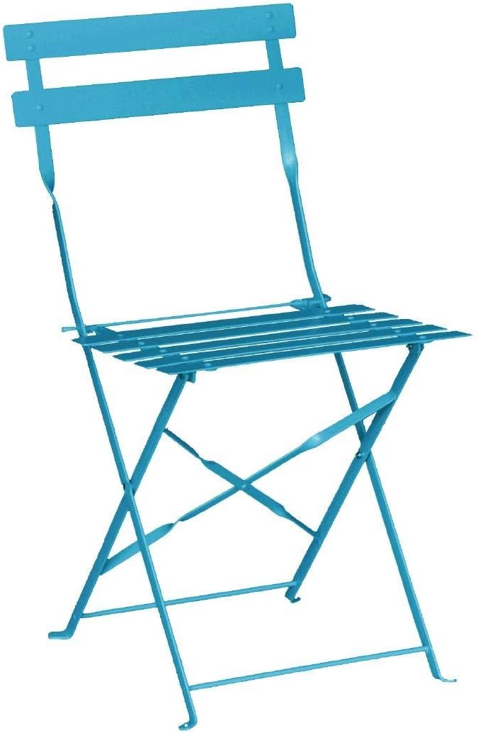 Bolero stalen opklapbare stoelen turquoise (Box 2)