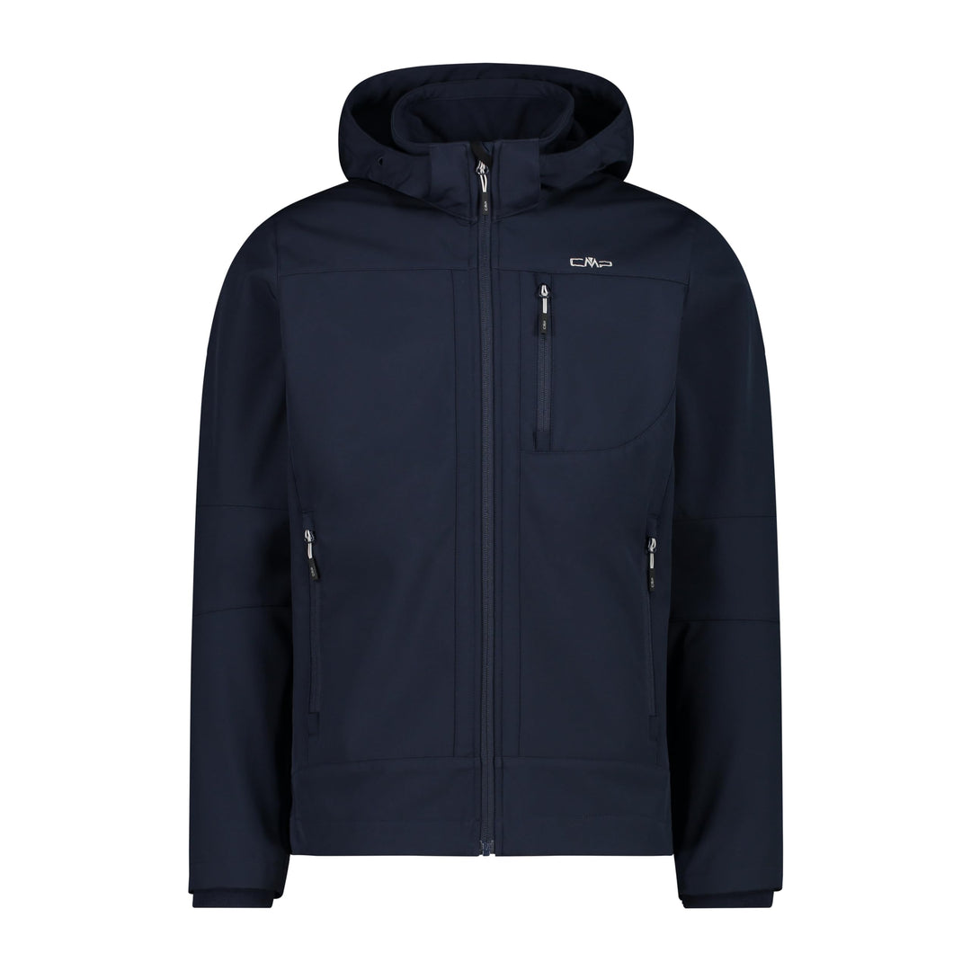 CMP Herren Herrenjacke mit Reissverschluss und Kapuze Softshelljacke 54 B.Blue-Ice, 54 B.Blue-Ice