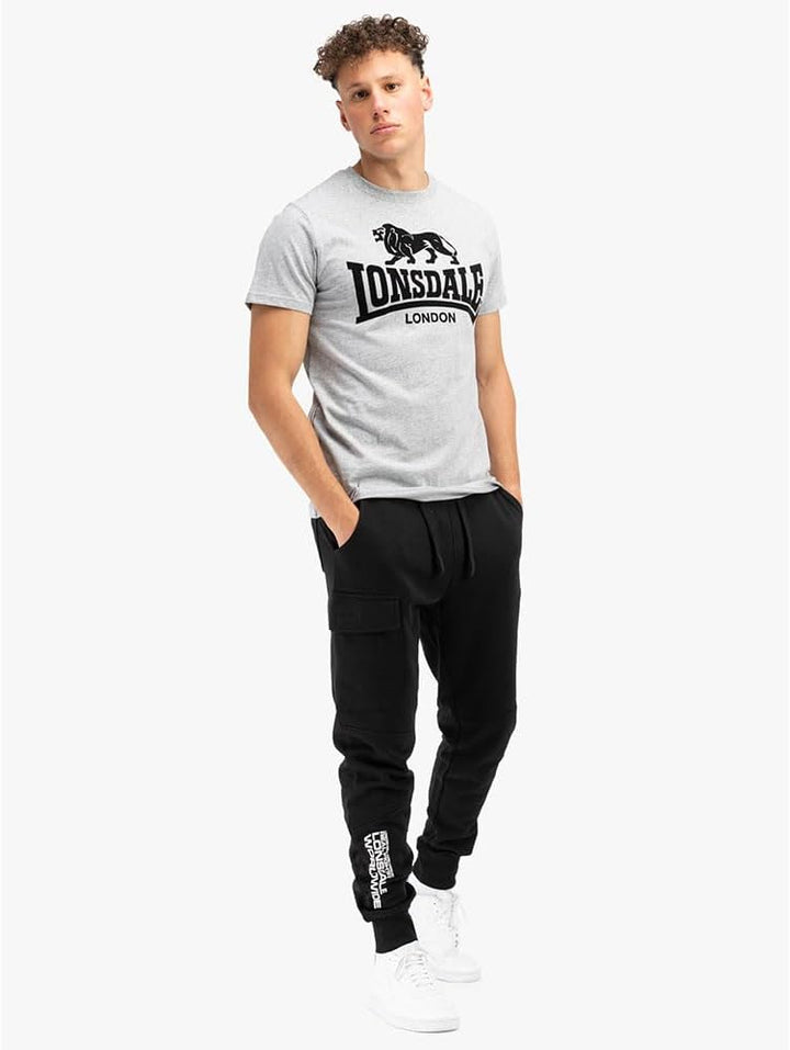 Lonsdale Herren Tweedmouth Dress Pants S Black/White, S Black/White