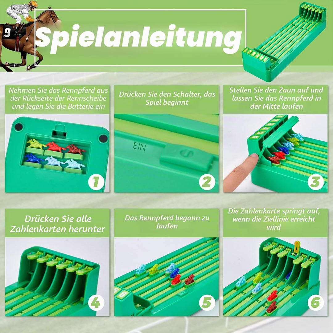 xinrongda Pferderennen Spiel Elektrisch, Horse Racing Game, Tabletop Pferde Spiele, Pferderennen Tis