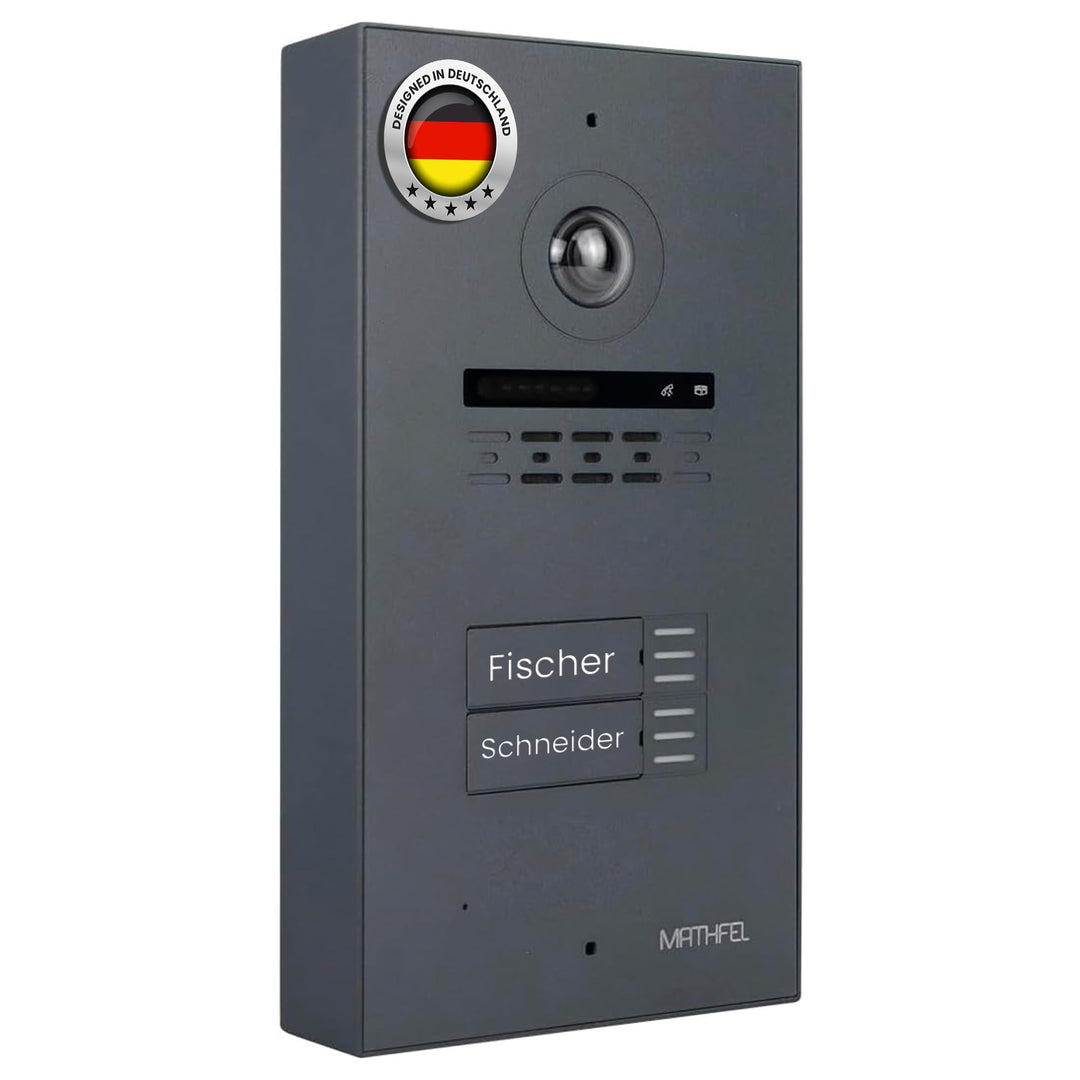 MATHFEL Zusatz Aufputzbox für 2 Draht Bus IP Video Türsprechanlage Gegensprechanlage Fischaugenkamer