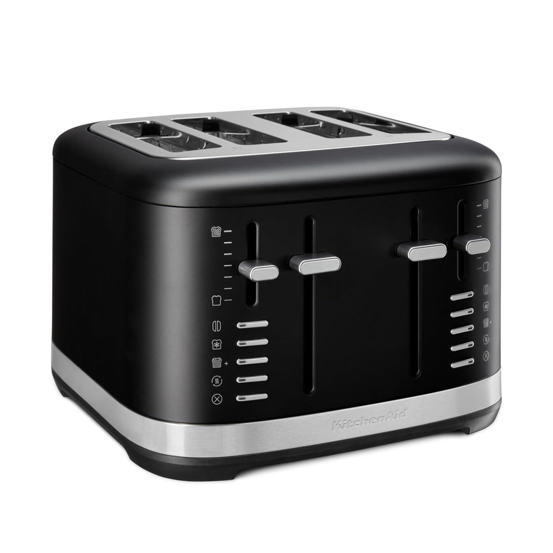 KitchenAid 5KMT4109EBM Toaster für 4 Scheiben, Manuelle Bedienung, 7 Bräunungsstufen, Extrabreite Sc