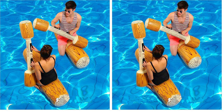 LONEEDY 2 Stück gesetzte aufblasbare Schwimm Reihe Spielwaren, Erwachsene -Pool-Party Wassersportspi