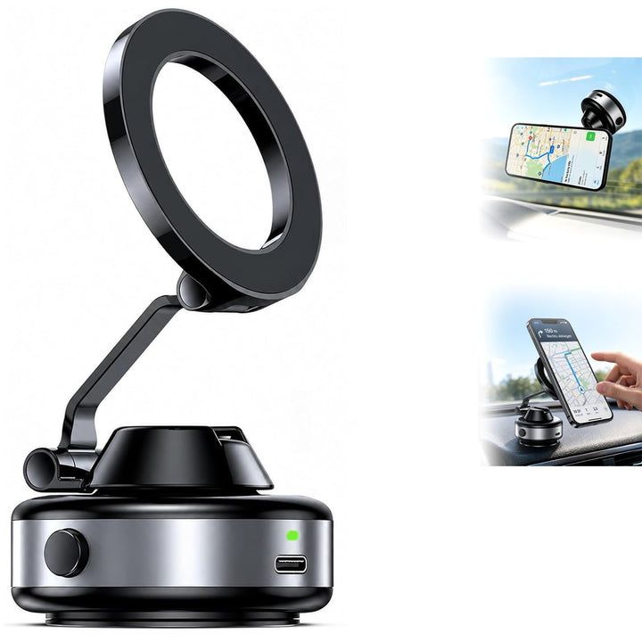Handy Halterung Elektrisch, Magnetische Handyhalterung fürs Auto, 360° Verstellbar & Faltbar, Selbst