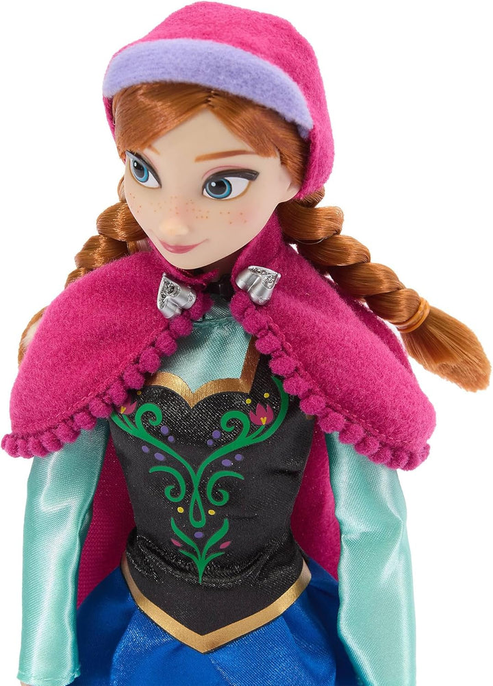 Disney Store Official - Die Eiskönigin - Anna - Klassische Puppe für Kinder - 30 cm/12" - Voll beweg