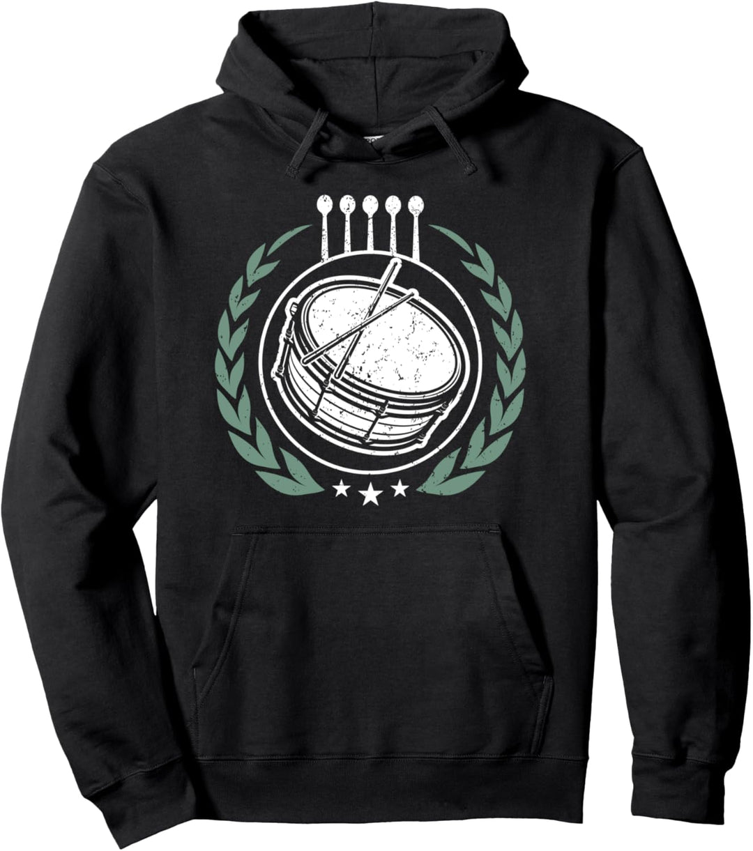Trommel Trommelstock Trommler Tambourcorps Design Pullover Hoodie