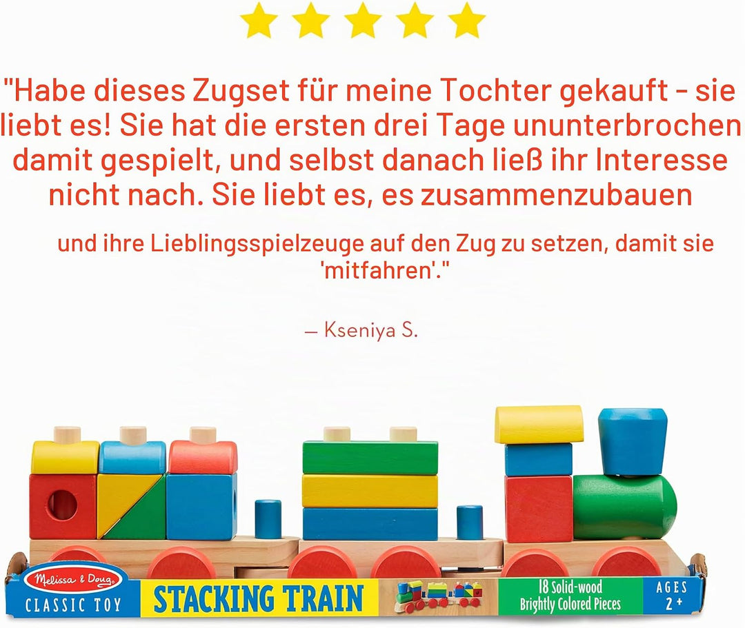 Sablon 572 - Melissa &amp; Doug - Steck-Lokomotive (18-teilig)
