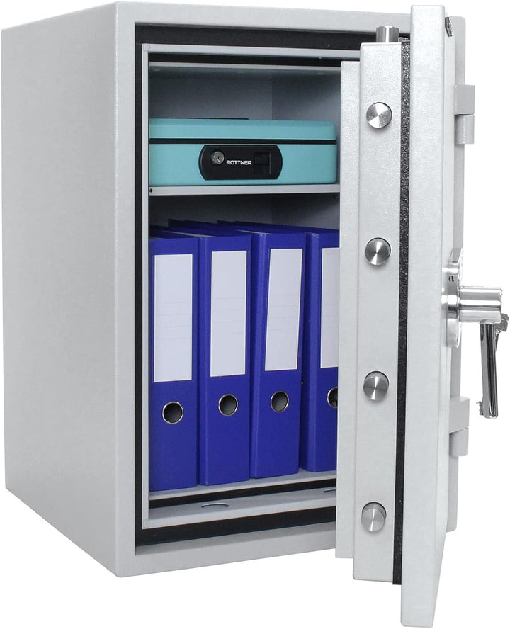 ROTTNER TRESOR Papiersicherungsschrank EN2 Fire Master 65 Doppelbartschloss lichtgrau, T06431