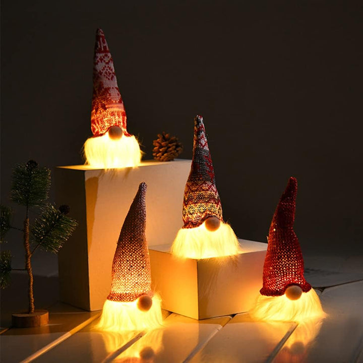 Wichtel Figuren Weihnachten Deko, Leuchtende Weihnachts Wichtel Klein, Weihnachtsdeko Figuren Wichte