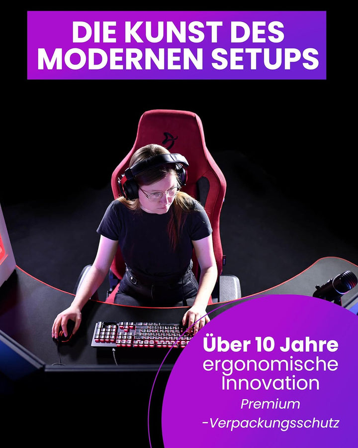 Arozzi Headset-Halterung Untertisch – Robuster Kopfhörerhalter aus Metall, Platzsparende Gaming-Head
