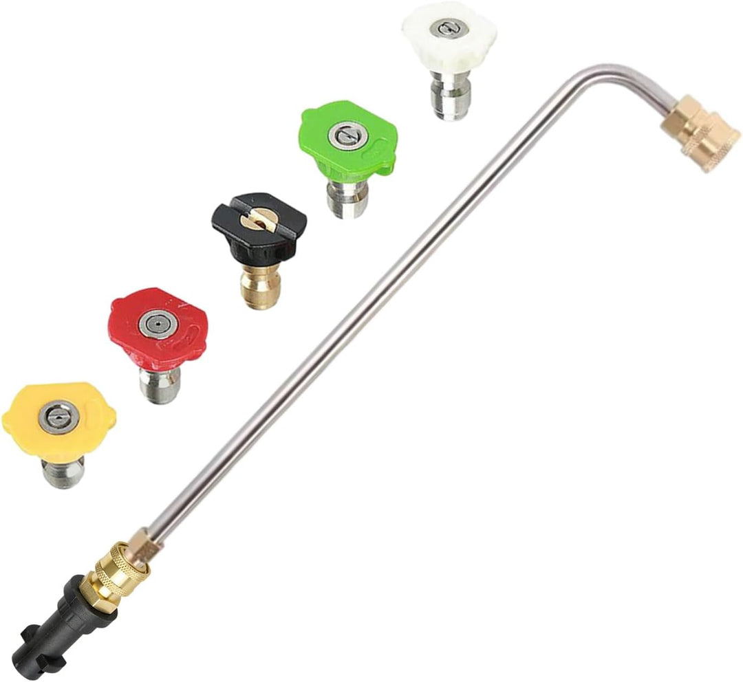 Hochdruckreiniger-Lanzen-Verlängerungsstab, 90 Grad/30 Grad abgewinkelte Sprühlanze für Kärcher K2 K