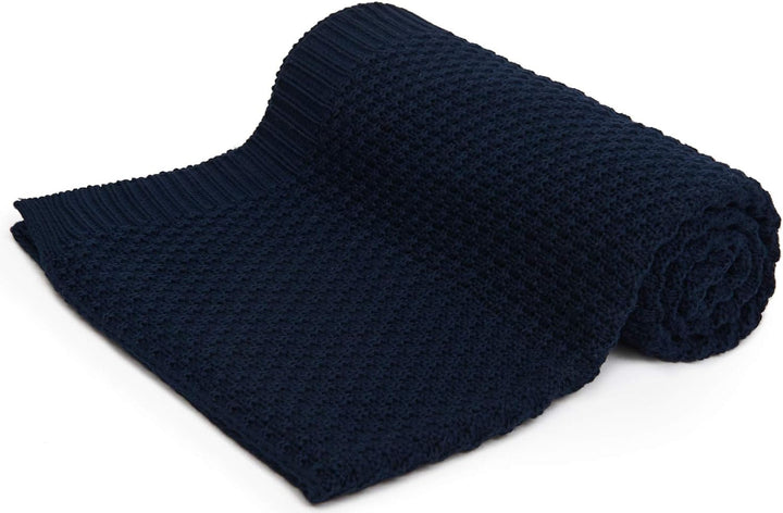 Bellochi Babydecke für Mädchen und Junge - 100% Bambus - Kuscheldecke Kinder Erstlingsdecke Strickde