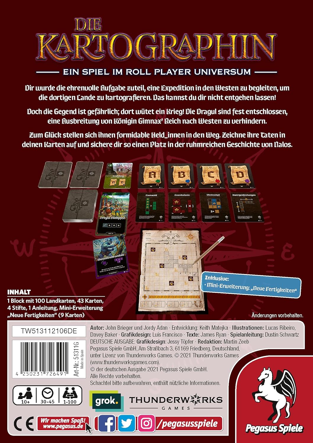Pegasus Spiele 51311G - Die Kartographin Single, Single