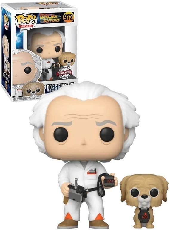 Funko Pop! Back To The Future Doc & Einstein Walmart Exklusive Vinyl-Figur