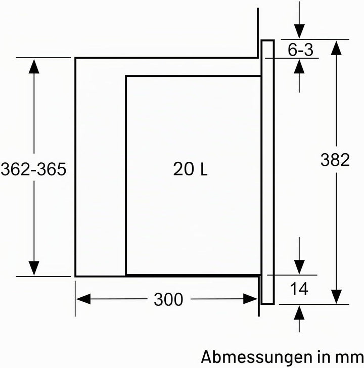 Balay 3CG5172N2 Mikrowelle, elektronisch, ohne Rahmen, 38 cm, 20 l, 5 F, Aqualisis, Ap. links, 8 Rez