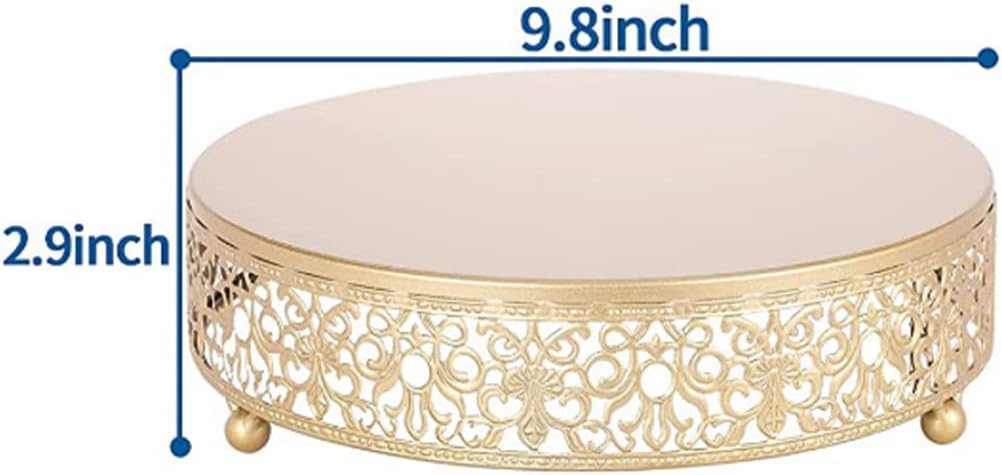 Gold Cake Stand Metal Cupcake Display Stand Glossy Metallic Finish Holder für Hochzeit Geburtstag Na