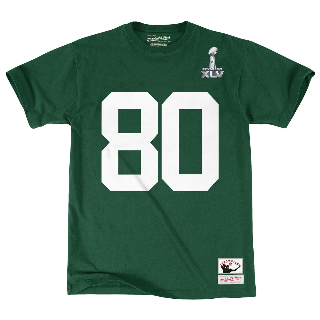 Mitchell & Ness Name & Number T-Shirt (NBA | HWC | NFL) Green Bay Packers - Donald Driver #80 S, Gre