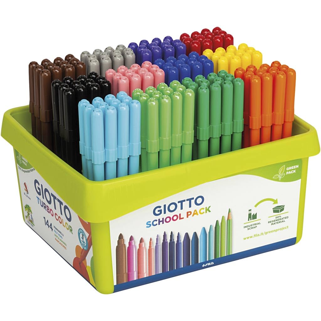 GIOTTO 523800 – Filzstifte mit 144 Stück einzeln, einzeln