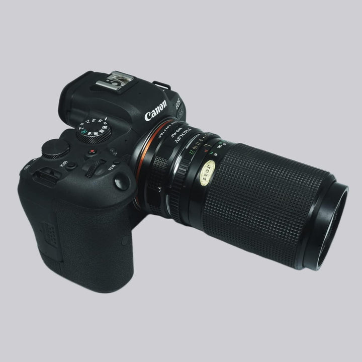 PHOLSY Objektivadapter Manueller Fokus Kompatibel mit Minolta Rokkor MD, MC, SR Mount Objektiv auf C
