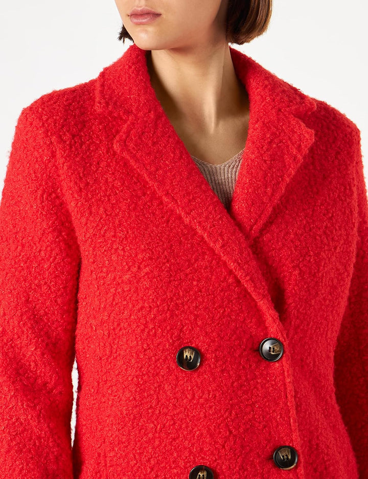 ONLY Damen Onlpiper Coat Cc Otw Jacke S Red Alert, S Red Alert