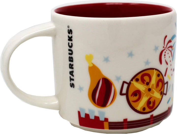 Starbucks Spanien Sie Befinden Sich Hier Yah-Sammlung Kaffeetasse Weiss
