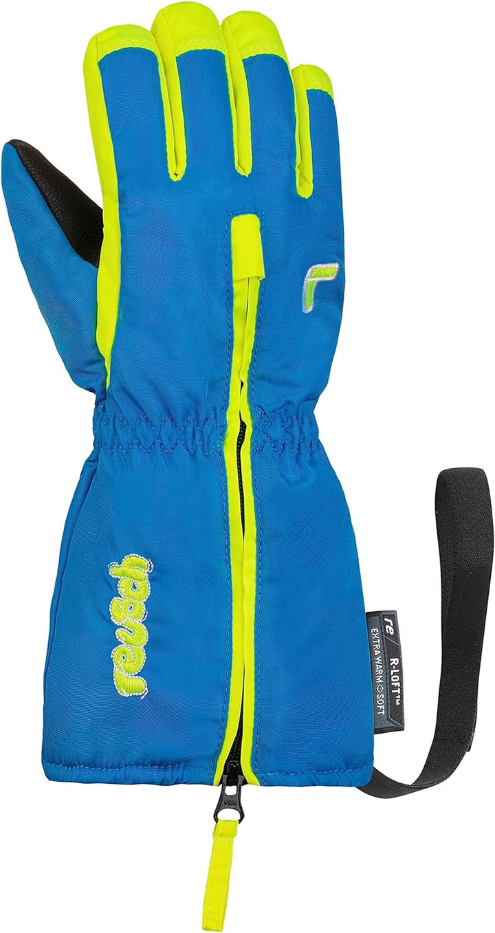 Reusch Unisex – Babys Kleinkinder Handschuhe Tom Warm, Wasserdicht, Extra Atmungsaktiv IV blau / gel