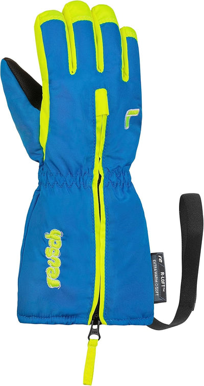 Reusch Unisex – Babys Kleinkinder Handschuhe Tom Warm, Wasserdicht, Extra Atmungsaktiv V blau / gelb