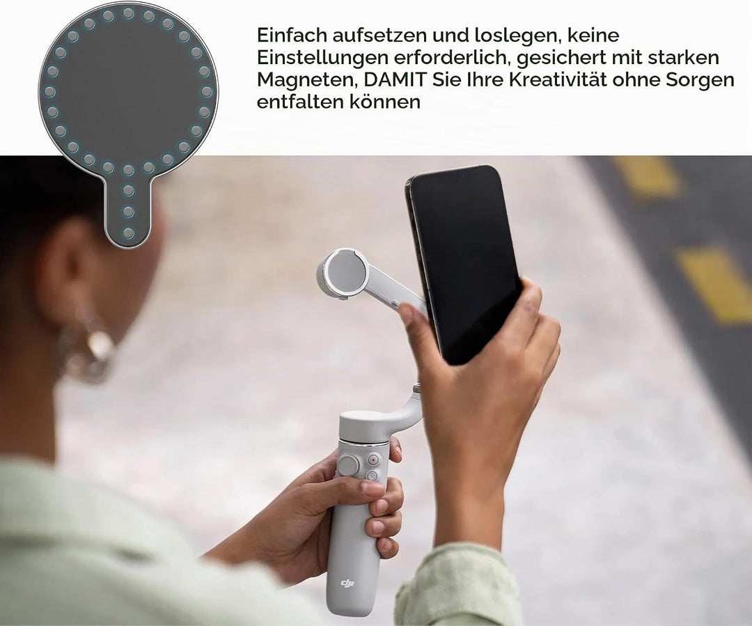 Encased Magnetischer Adapter für DJI OM Smartphone Gimbal Stabilisator - kompatibel mit MagSafe (DJI
