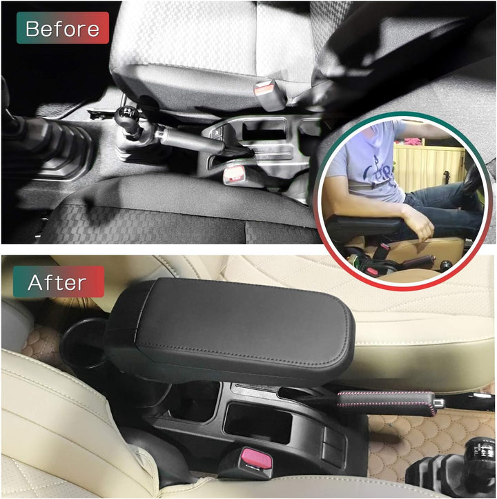LFOTPP Faltbar Armlehne Mittelarmlehne mit Getränkehalter für Jimny, Auto Mittelkonsole mit Staufach