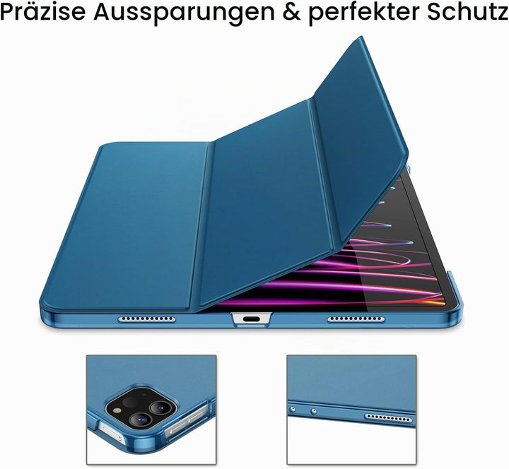 JETech Hülle für iPad Pro 12,9 Zoll (6./5. Generation, Modell 2022/2021), Unterstützung Pencil Aufla