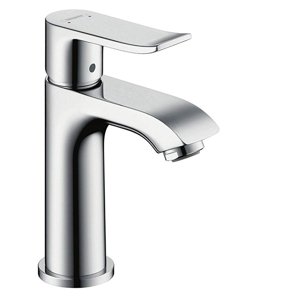 hansgrohe Wasserhahn Metris (Armatur mit Auslaufhöhe 100mm ohne Ablaufgarnitur) Chrom Chrom Auslaufh