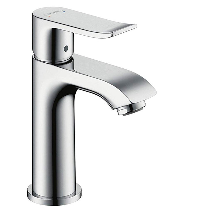 hansgrohe Wasserhahn Metris (Armatur mit Auslaufhöhe 100mm ohne Ablaufgarnitur) Chrom Chrom Auslaufh
